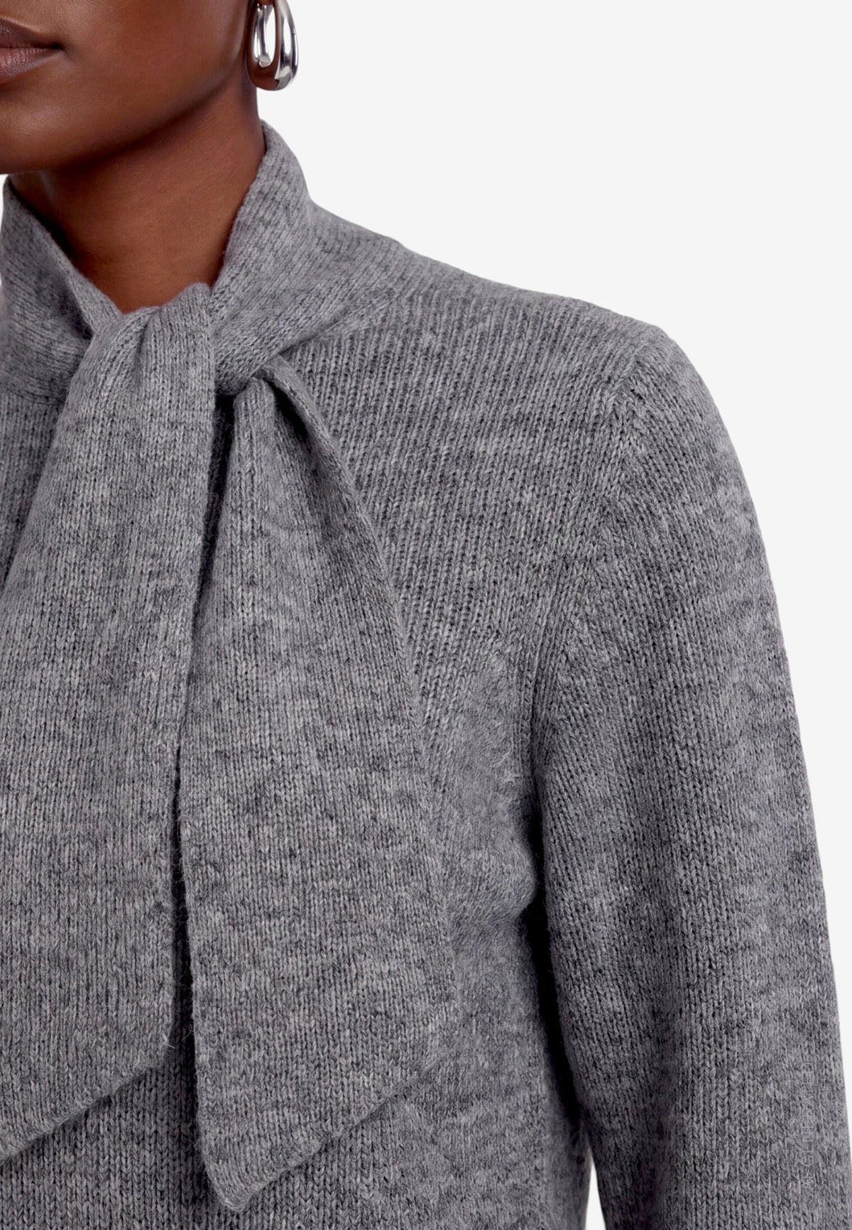 Zero Damen Pullover True Grey Melan