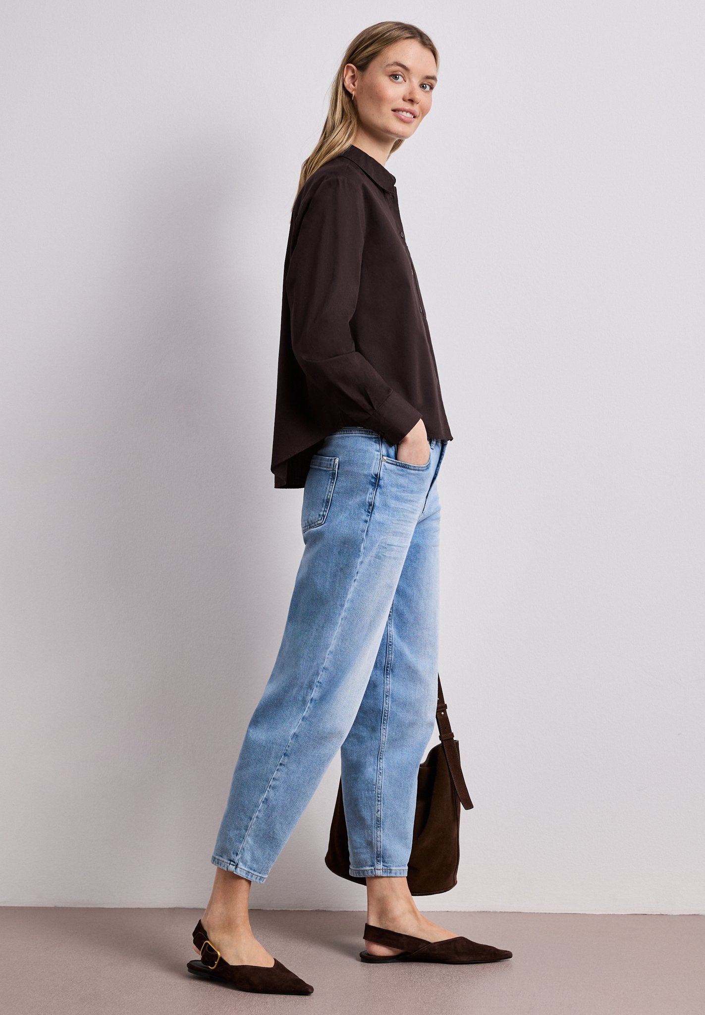 Street One Damen Blusen  Espresso