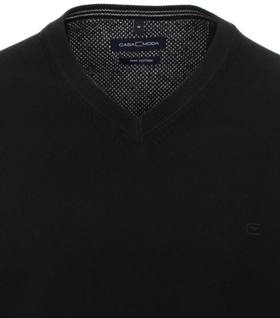 Casa Moda Herren Pullover  Schwarz