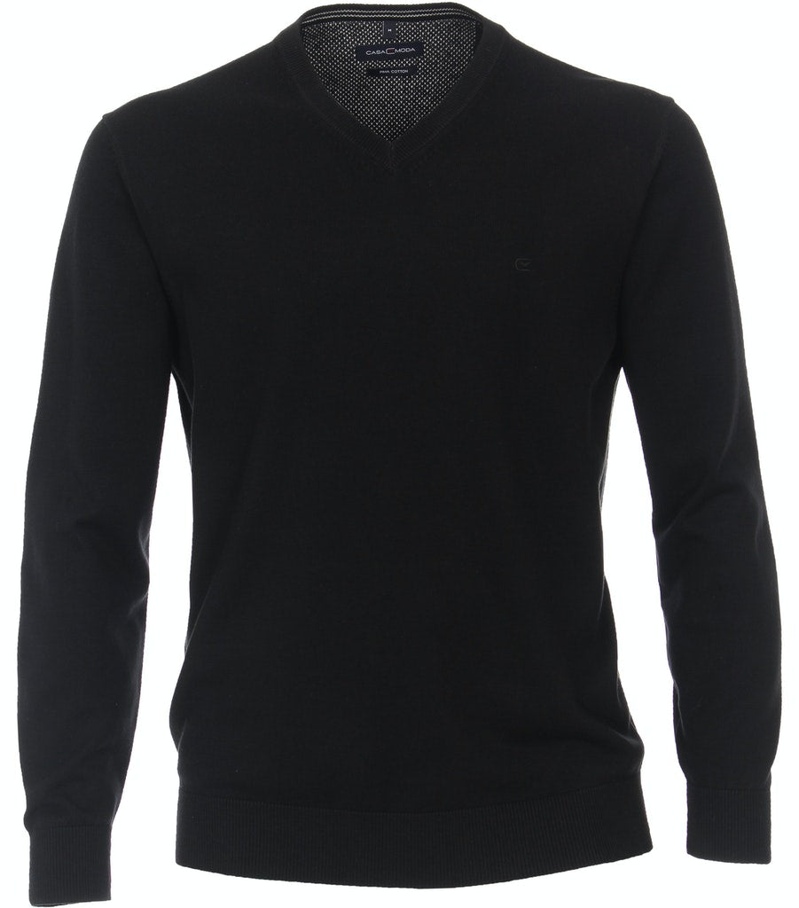 Casa Moda Herren Pullover  Schwarz