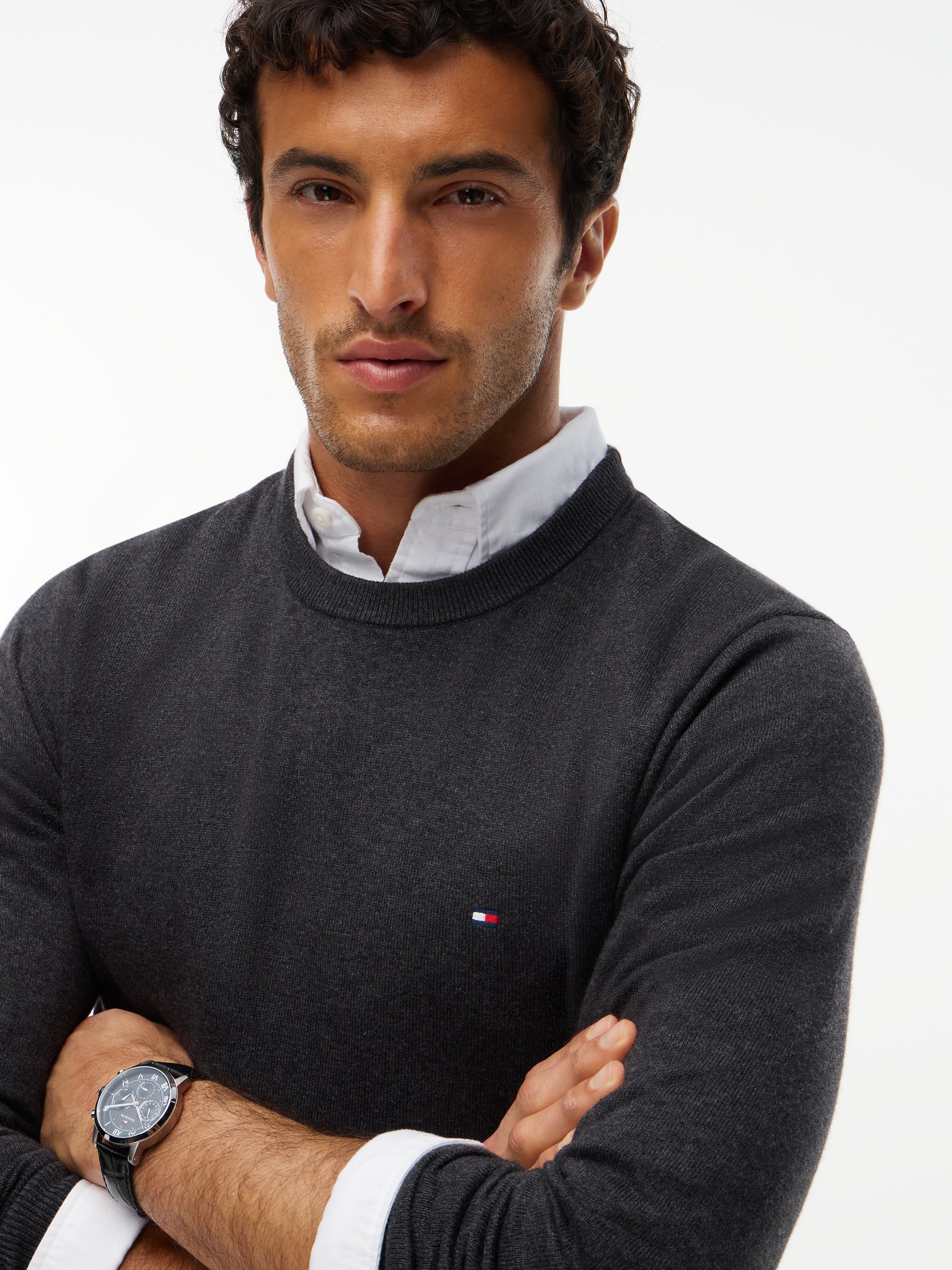 Tommy Hilfiger Herren Sweatshirts P Grey