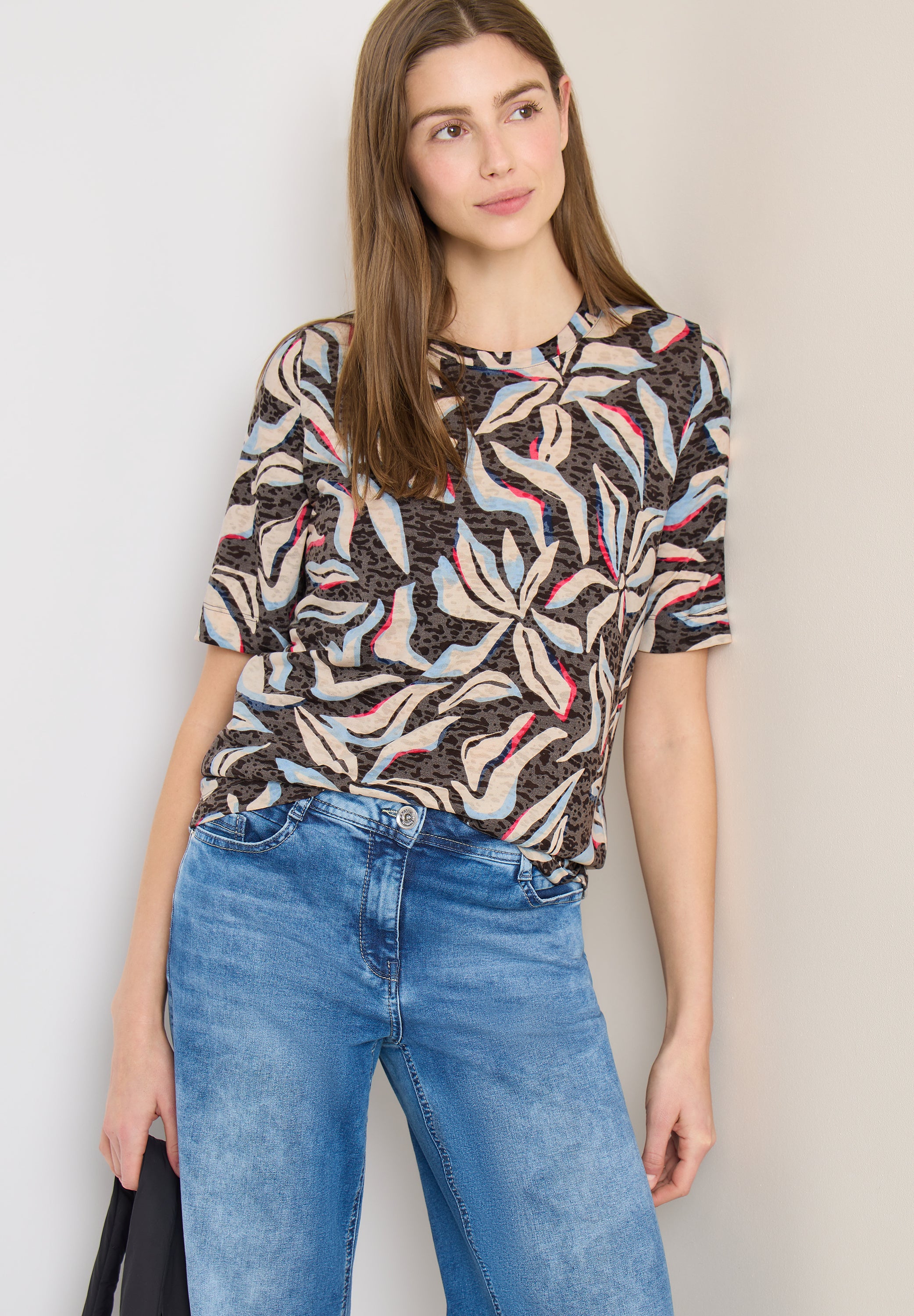 Cecil Damen T-Shirts  Macchiato