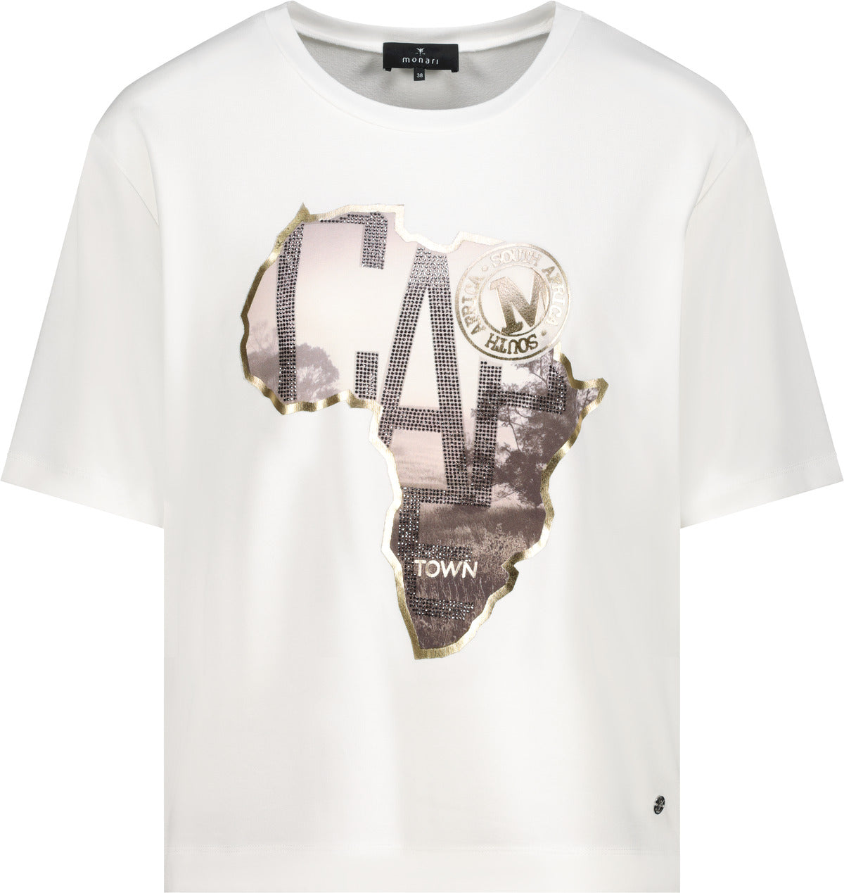 Monari Damen T-Shirts  Off-White