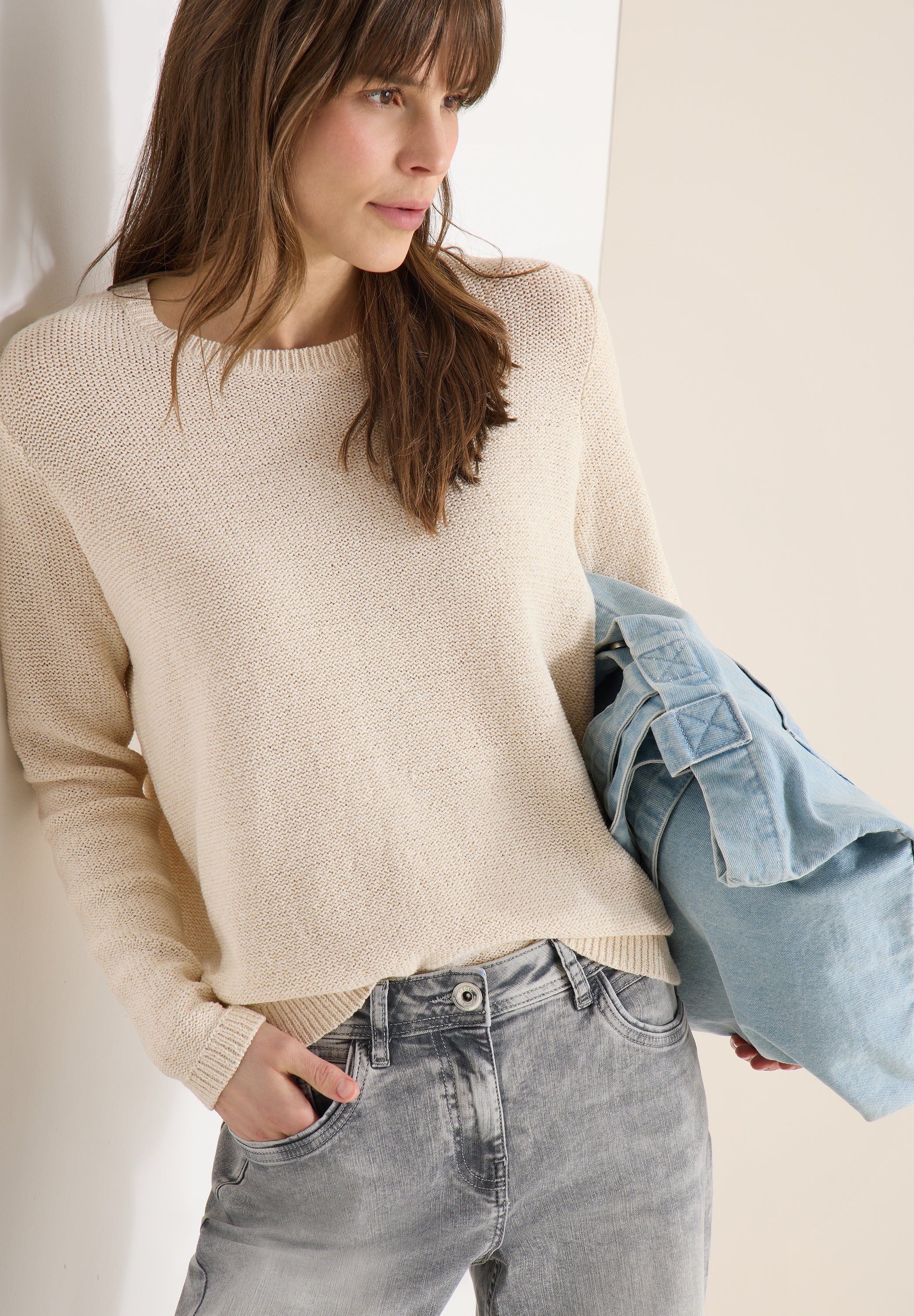 Cecil Damen Pullover  Pearl Bei