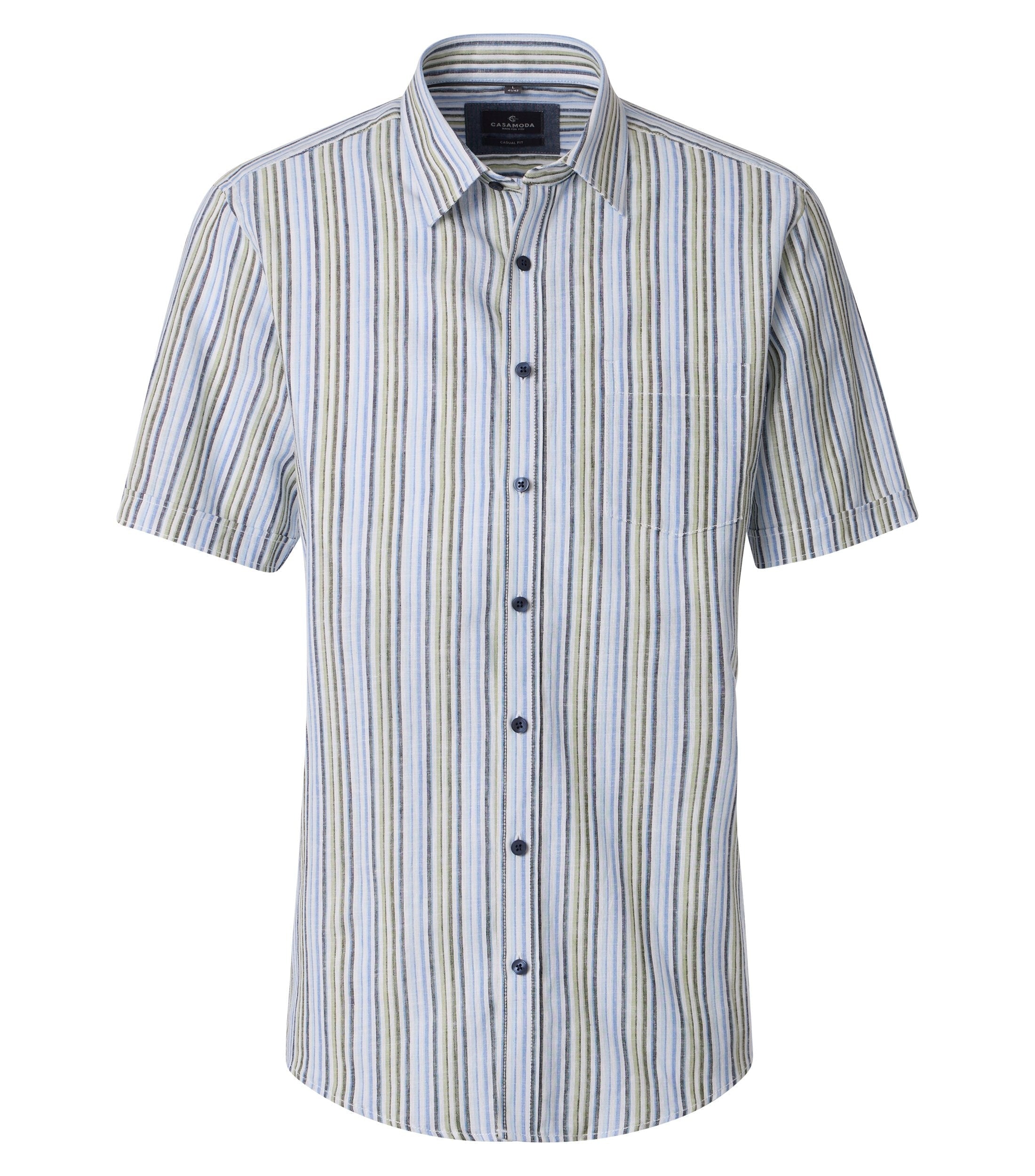 Casa Moda Herren Hemden kurz  Blau