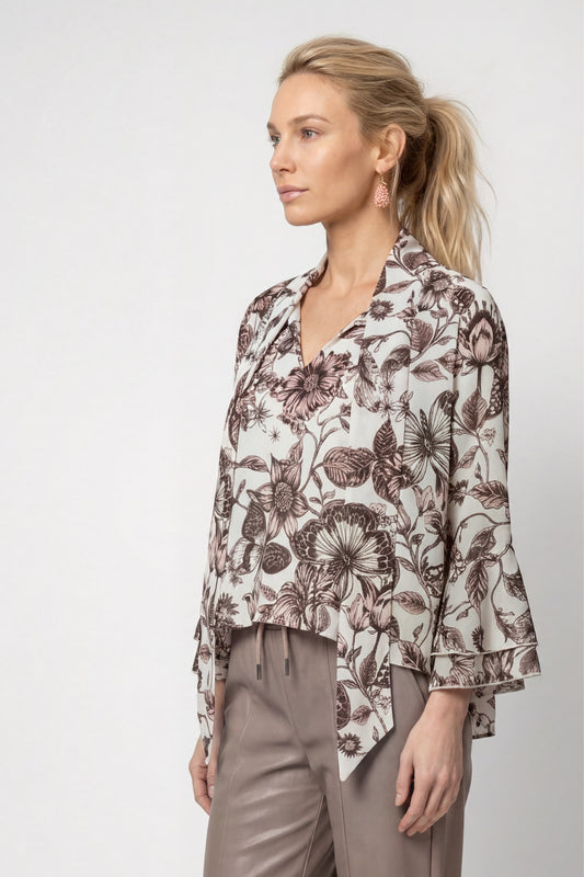Monari Damen Blusen  Taupe Gemus