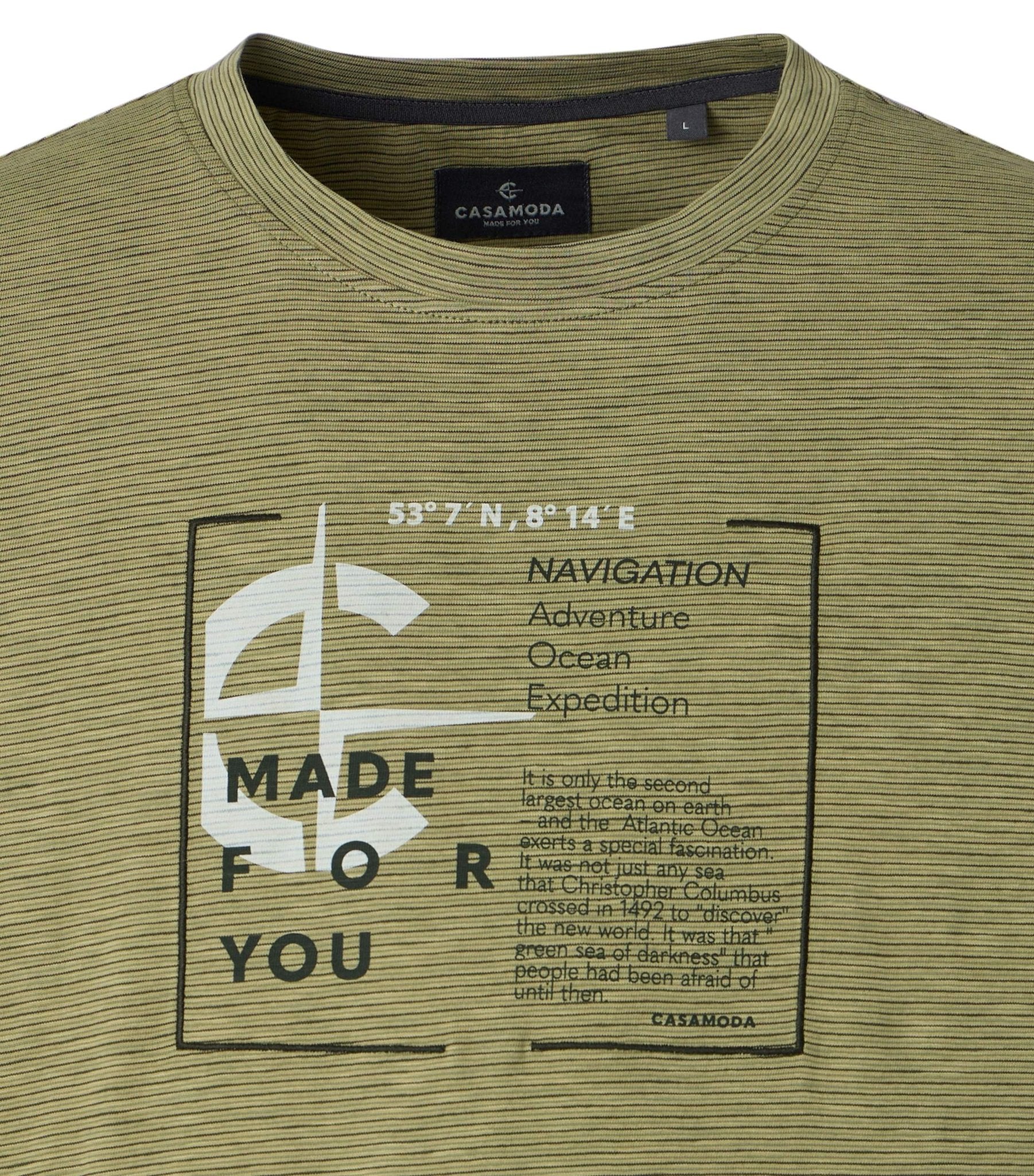 Casa Moda Herren T-Shirts kurz  Gruen