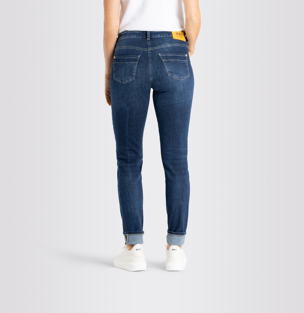 Mac Damen Jeans Dark Blue Net W