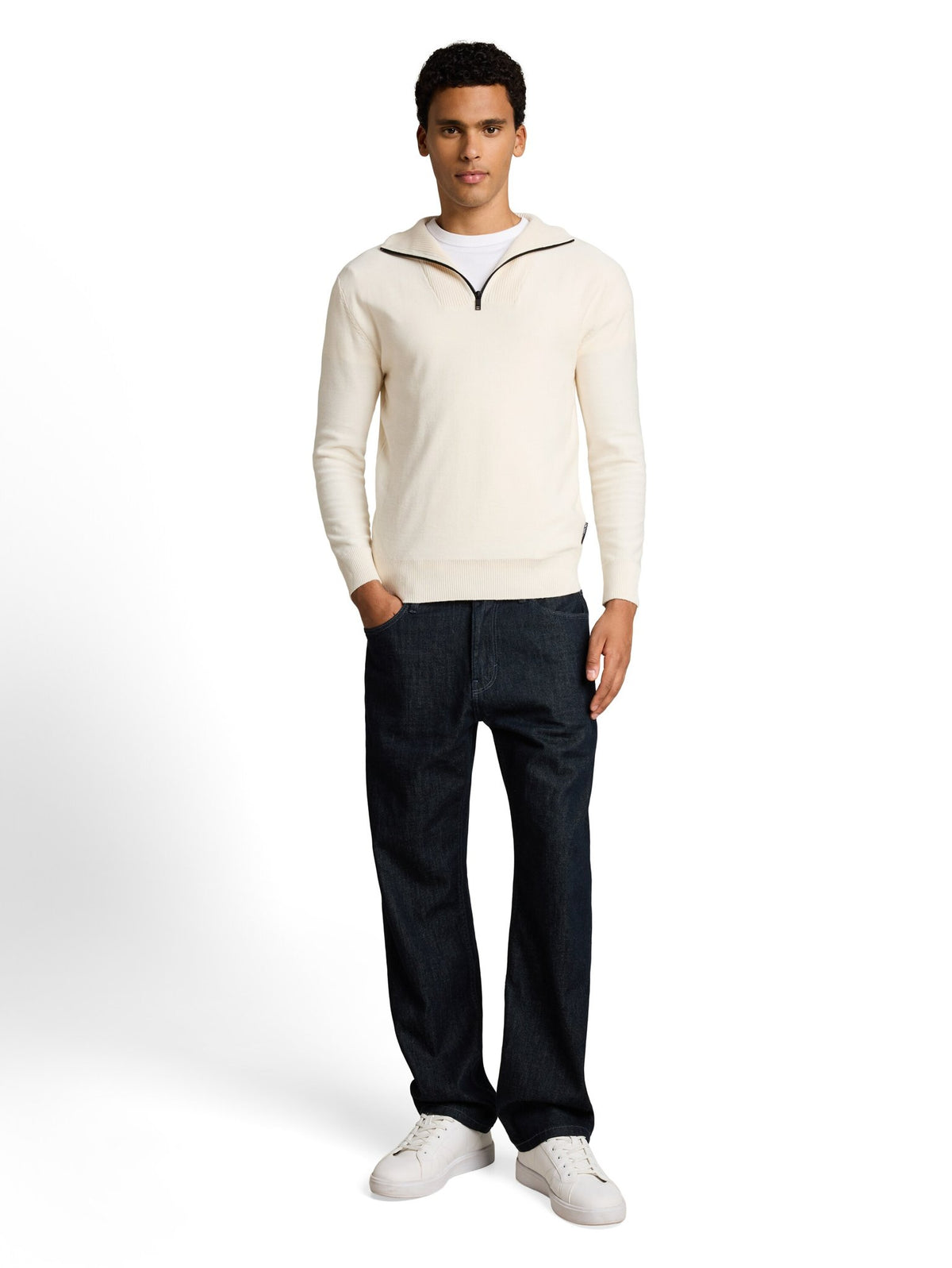 Tom Tailor denim Herren Pullover Gardenia White