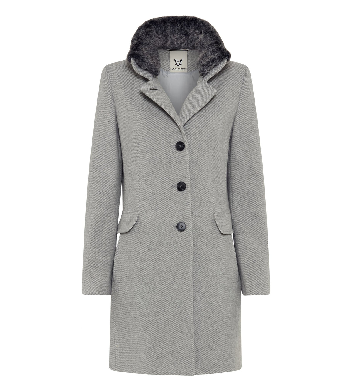 Fuchs & Schmitt Damen Mantel Dunkelgrau