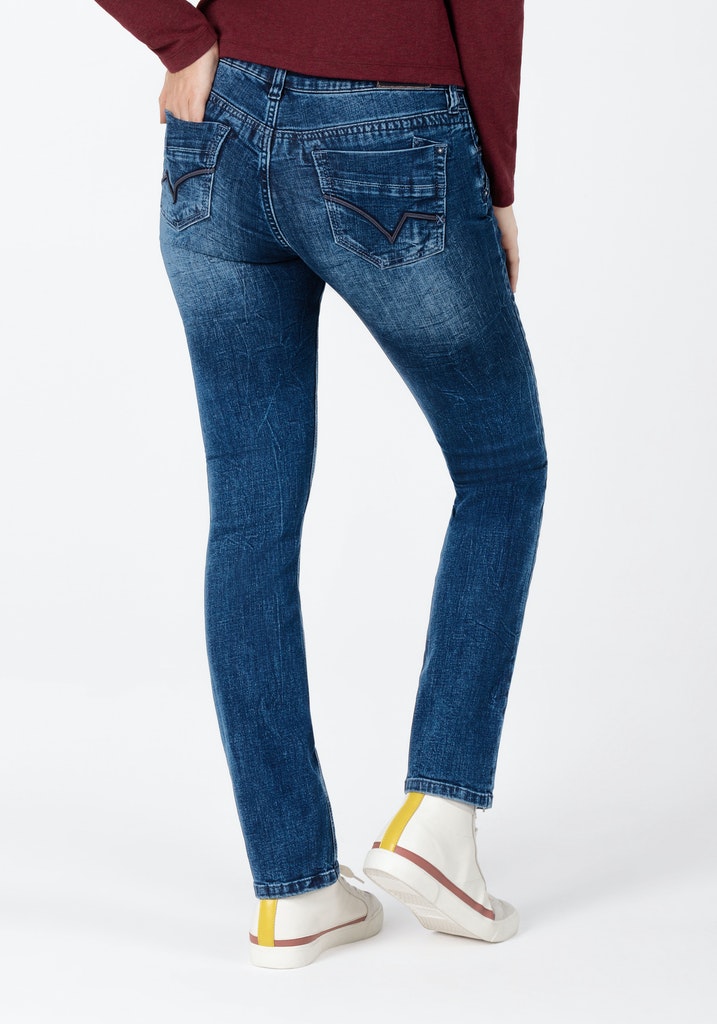 Timezone Damen Jeans  Lush Blue