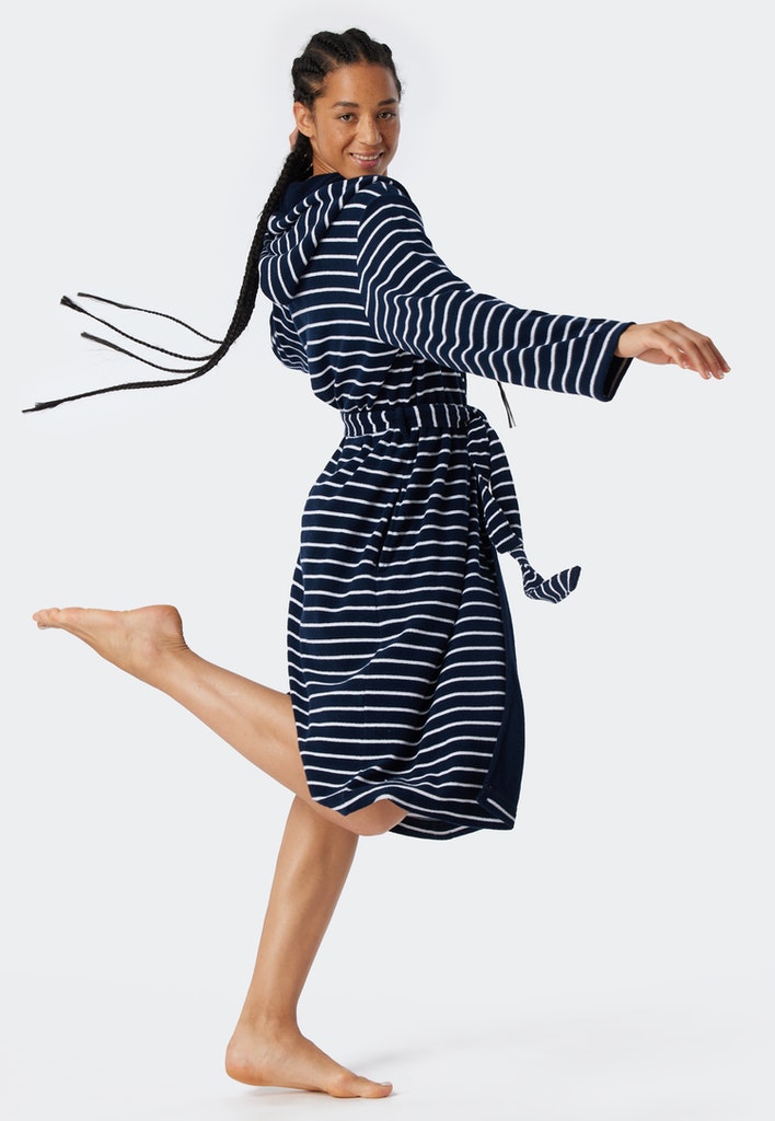 Schiesser Bademantel Navy