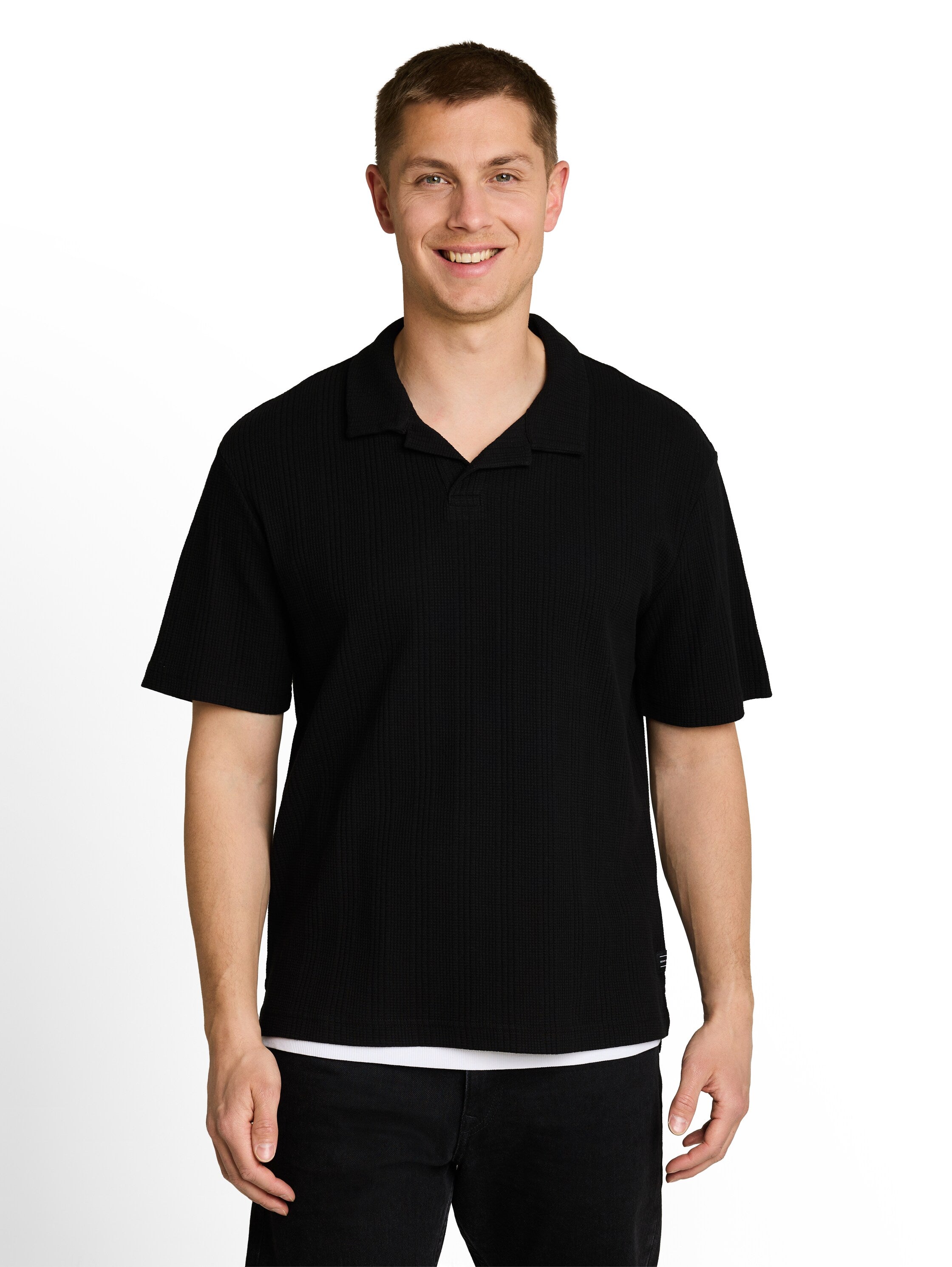 Tom Tailor denim Herren Polo-Shirts Black