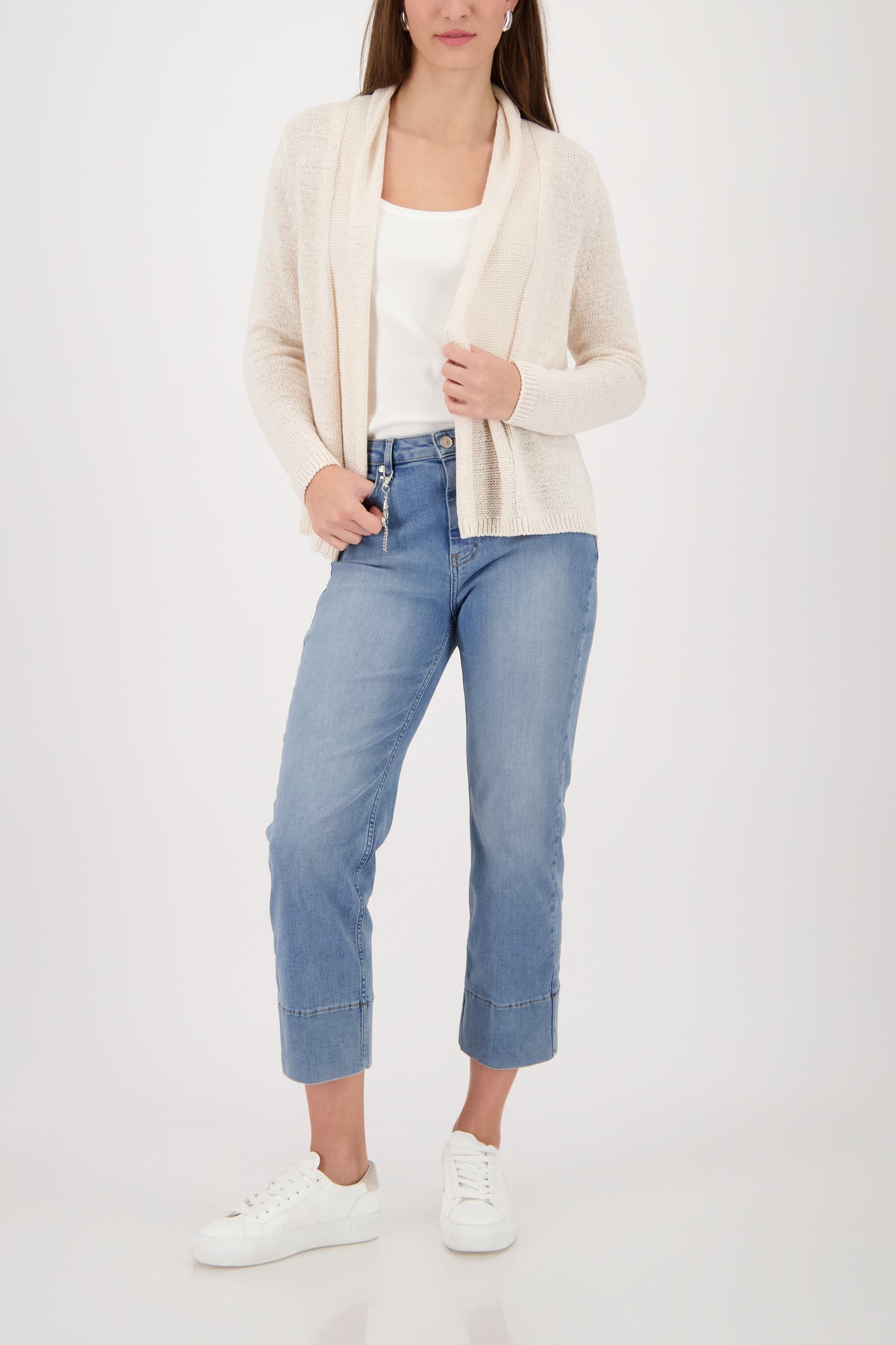 Monari Damen Strickjacken Champagne B