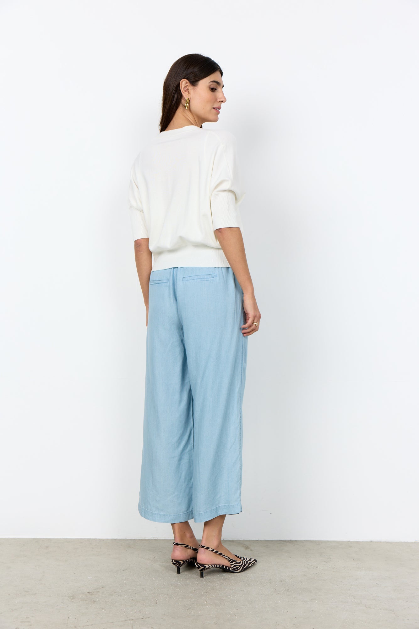 Soya Concept Damen Strickjacken Offwhite
