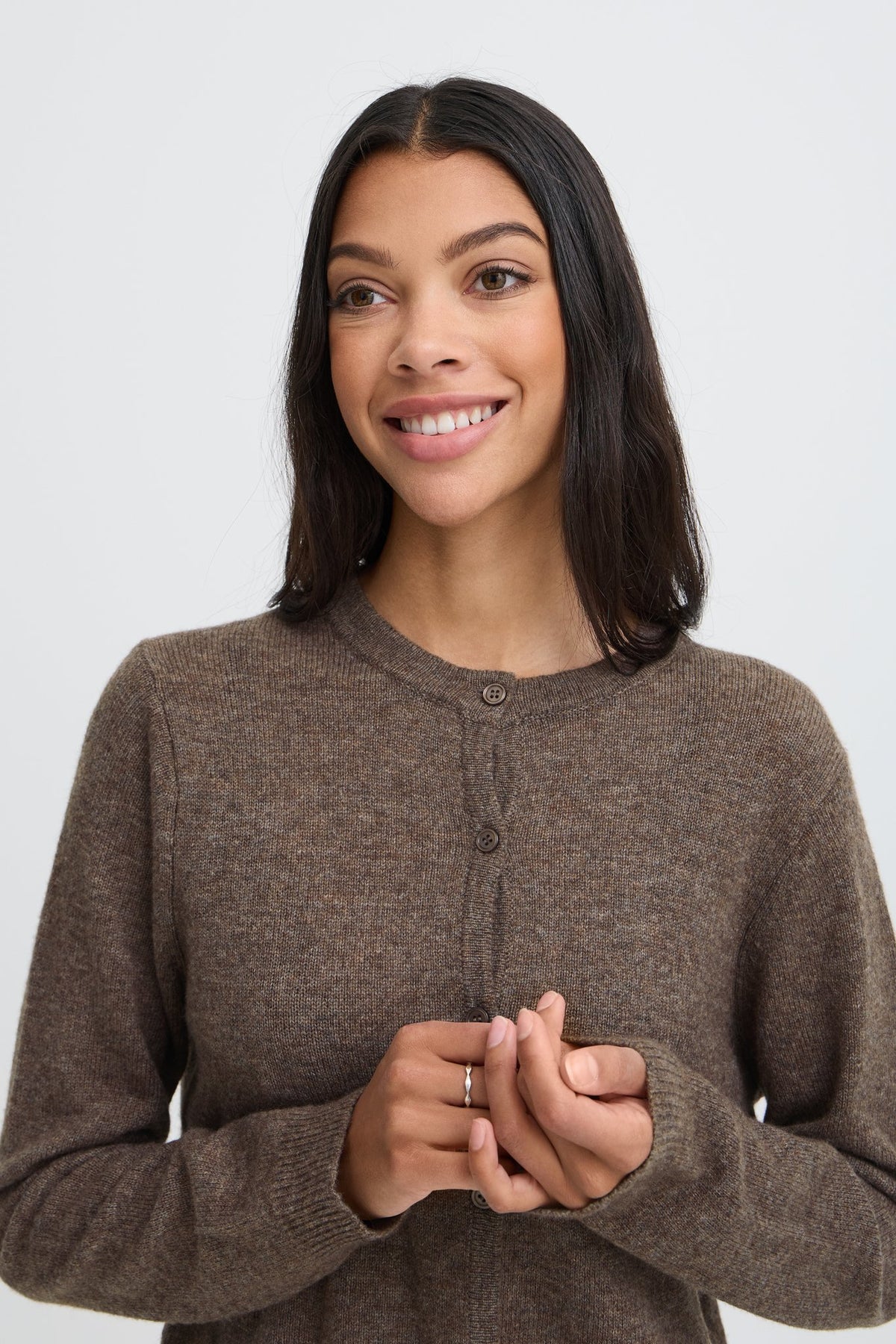 b.young Damen Strickjacken Java Melange
