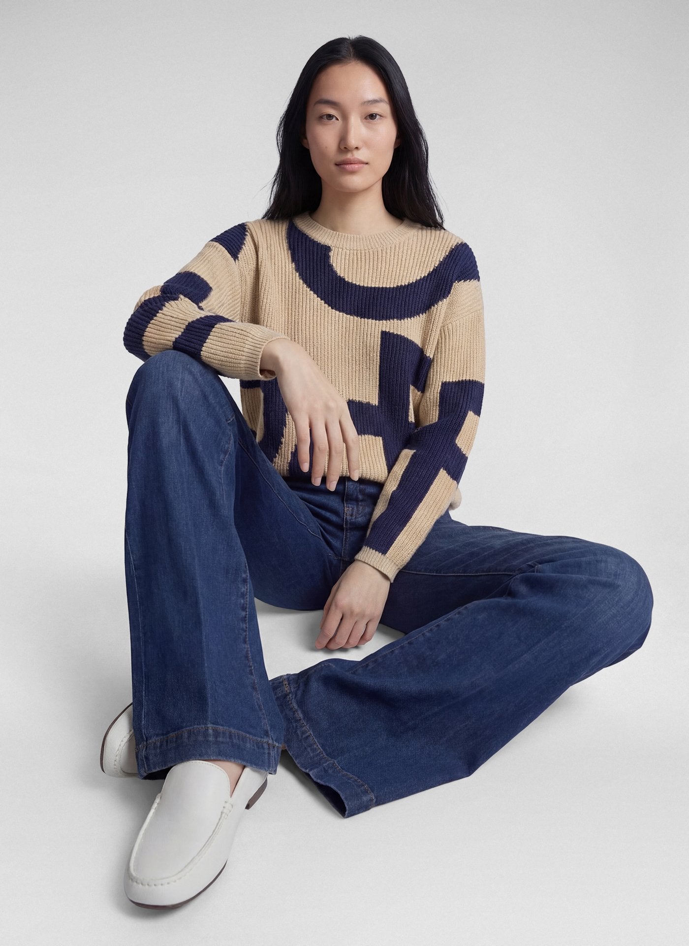 Rabe Damen Pullover Biskuit