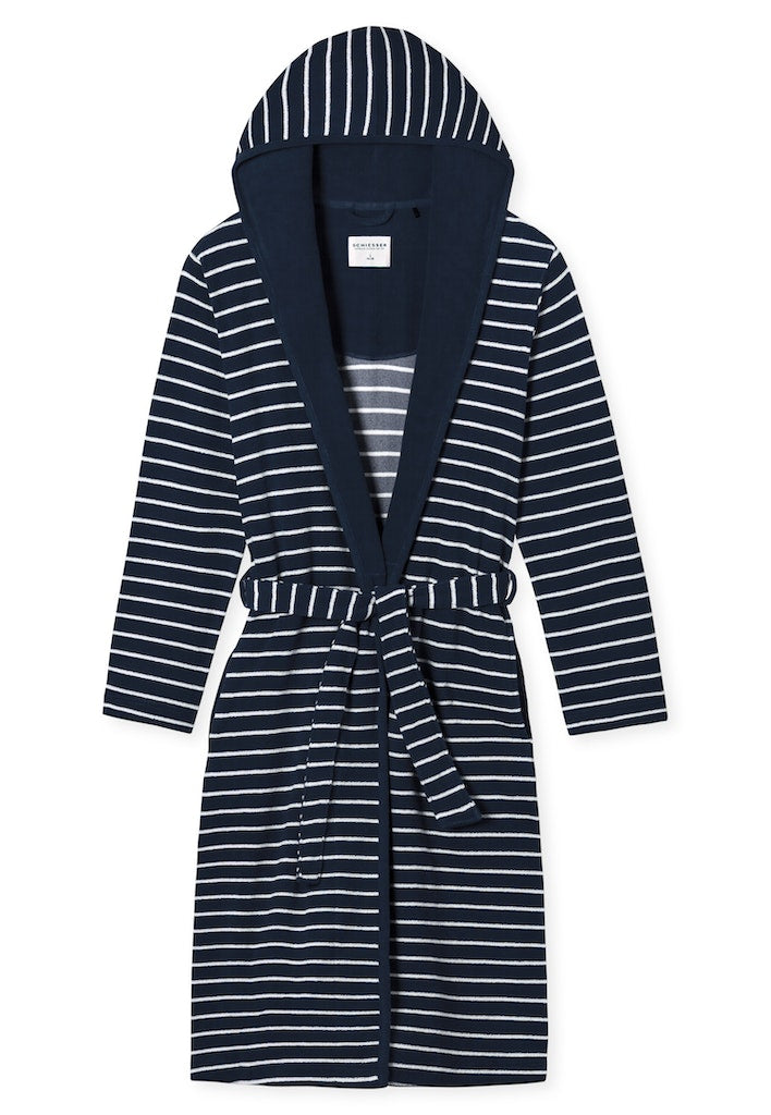 Schiesser Bademantel Navy