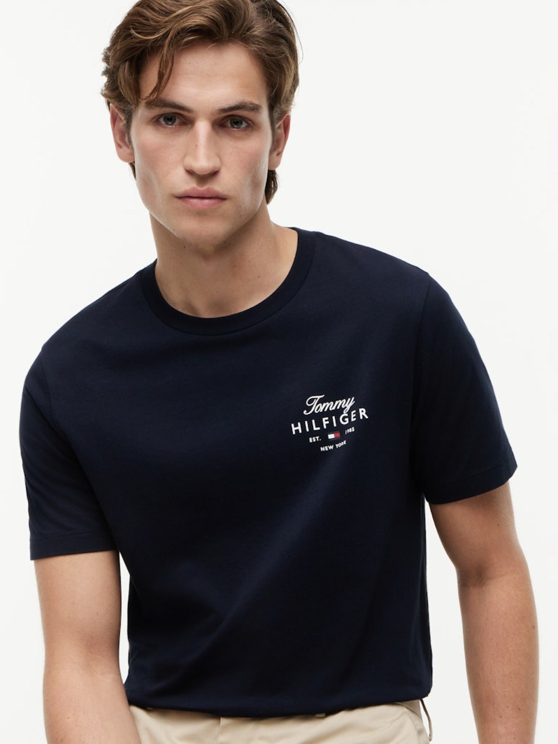 Tommy Hilfiger Herren T-Shirts kurz Dw Blue