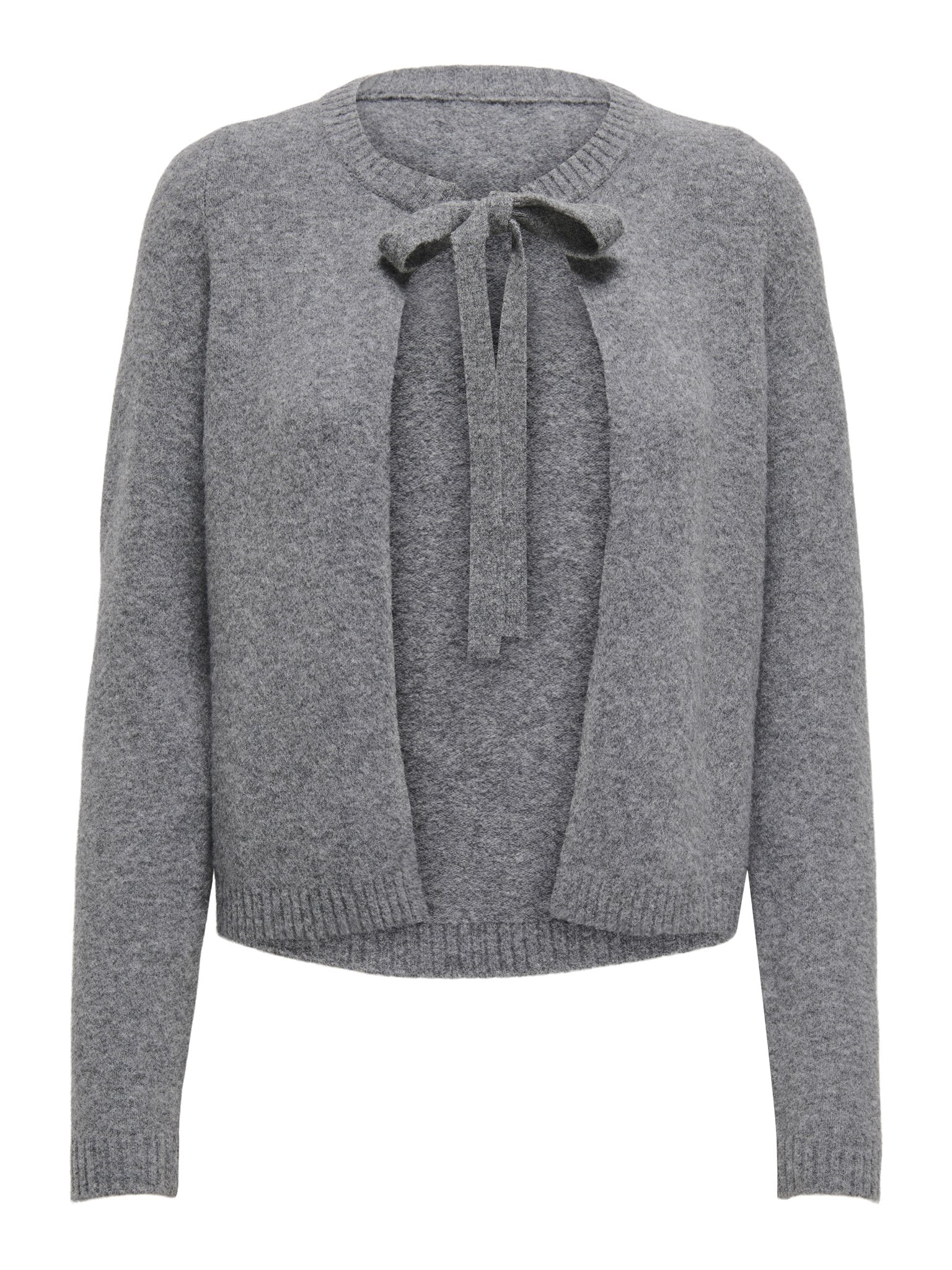 only Damen Strickjacken Medium Grey Mel