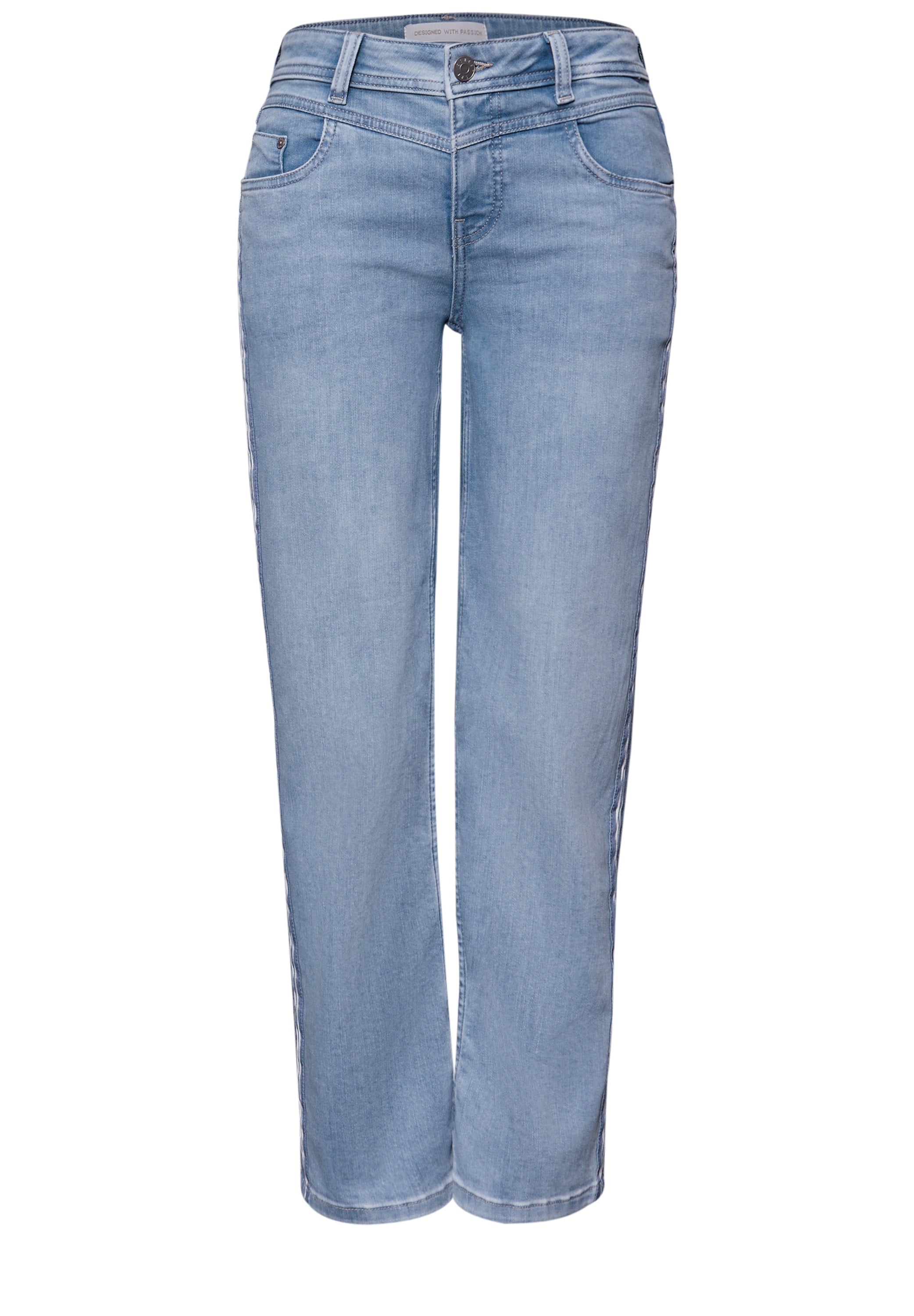 Street One Damen Hosen  Light Blu