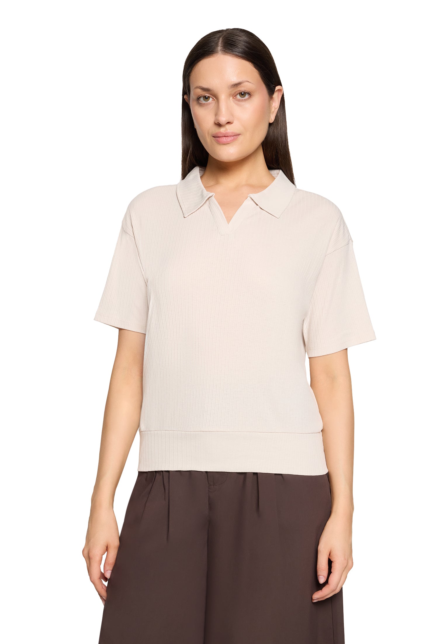 Cartoon Damen T-Shirts Silky Beige