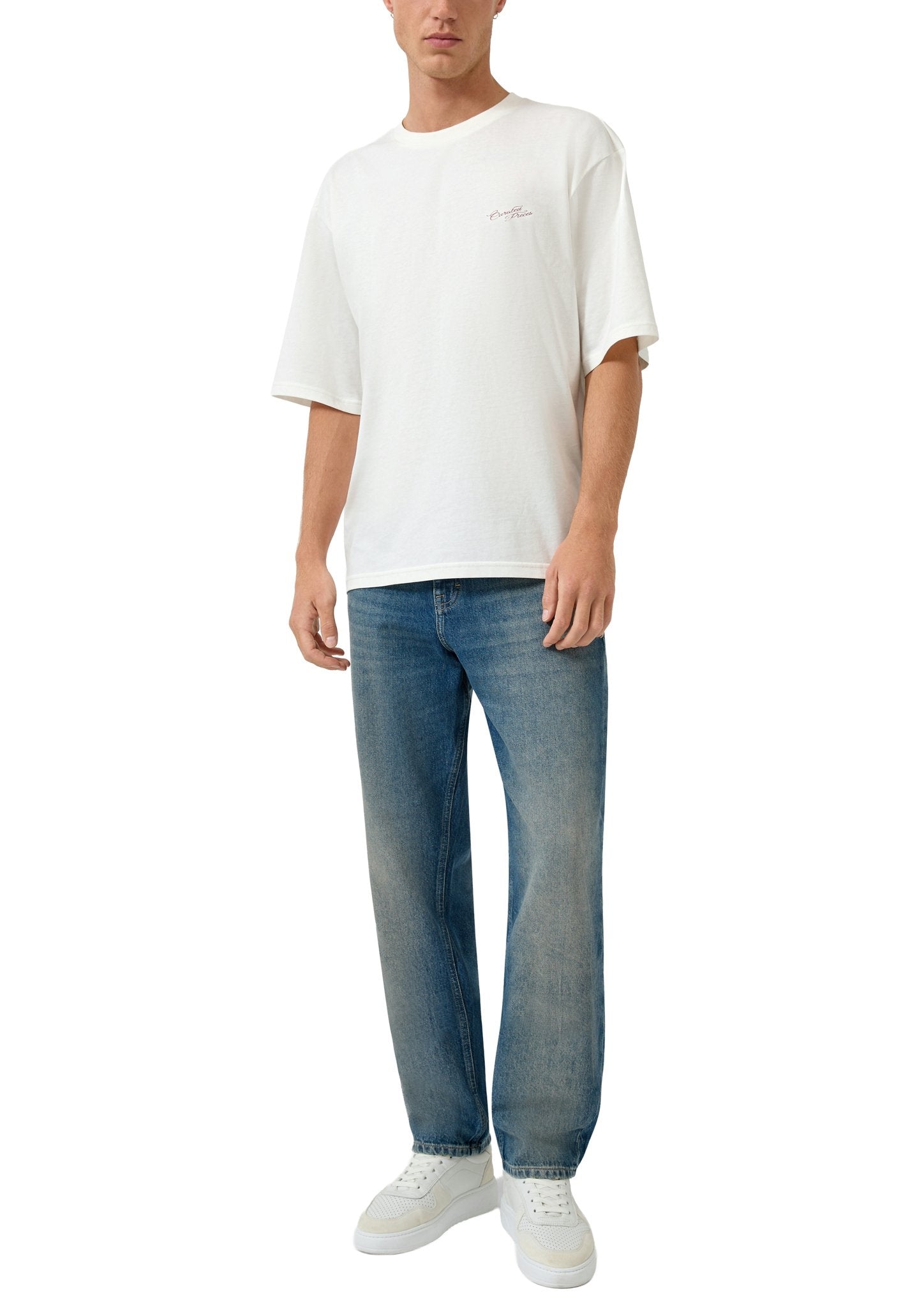 QS by S.Oliver Herren T-Shirts kurz White