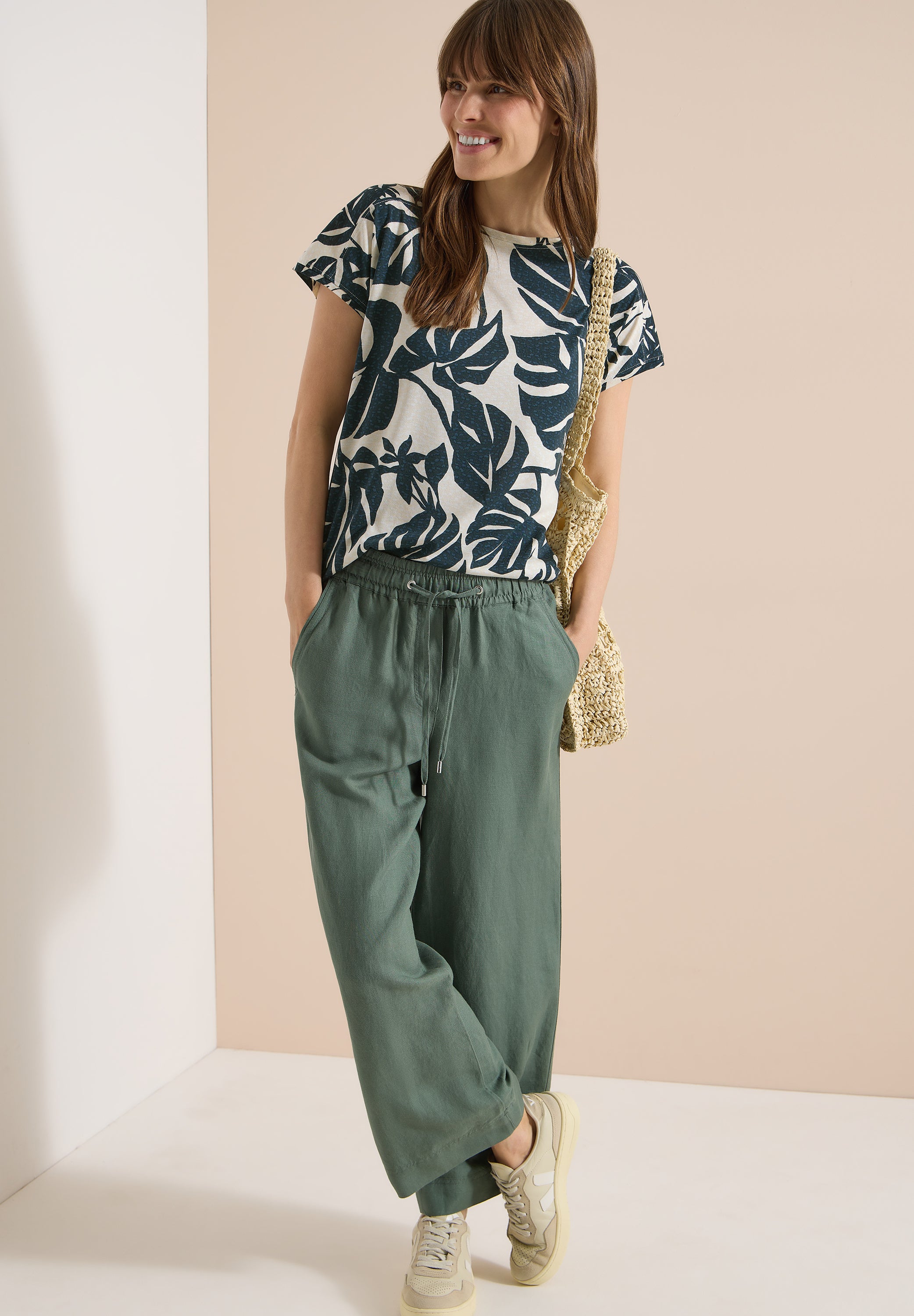 Cecil Damen T-Shirts Palm Bree