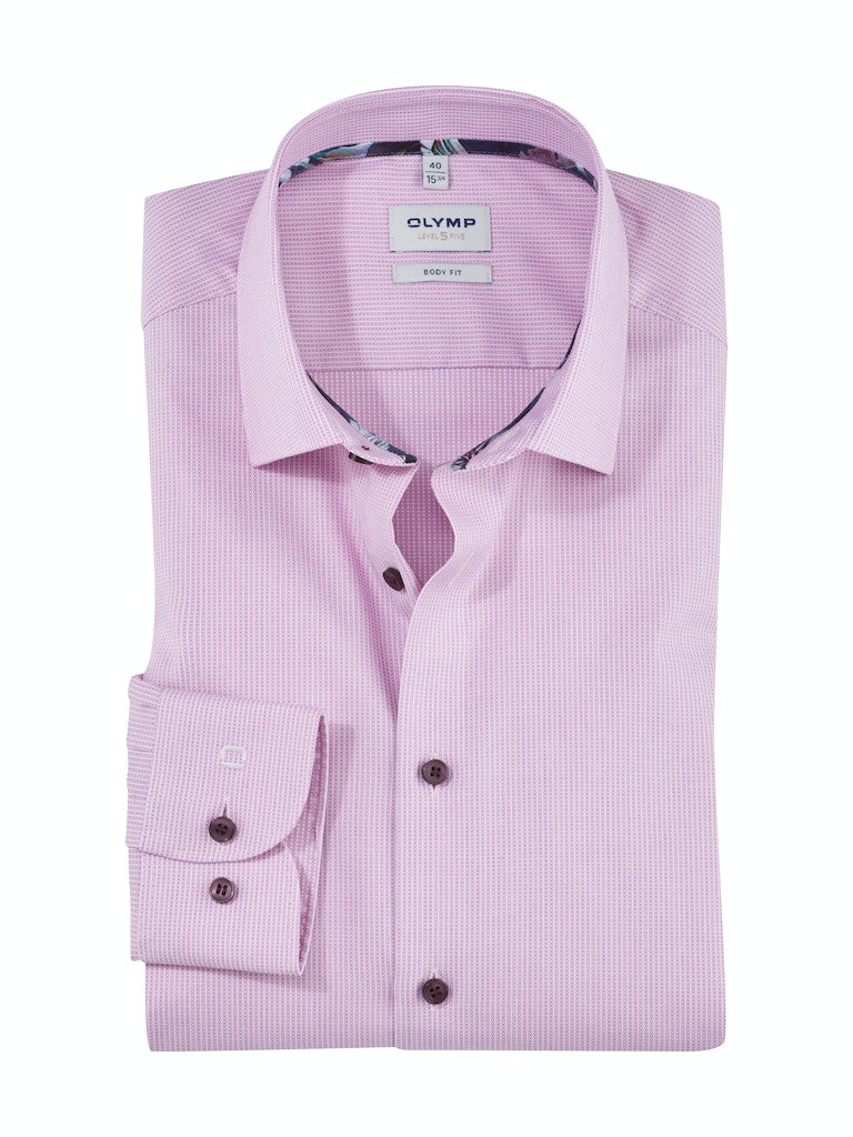 Olymp Herren Hemden lang  Rose