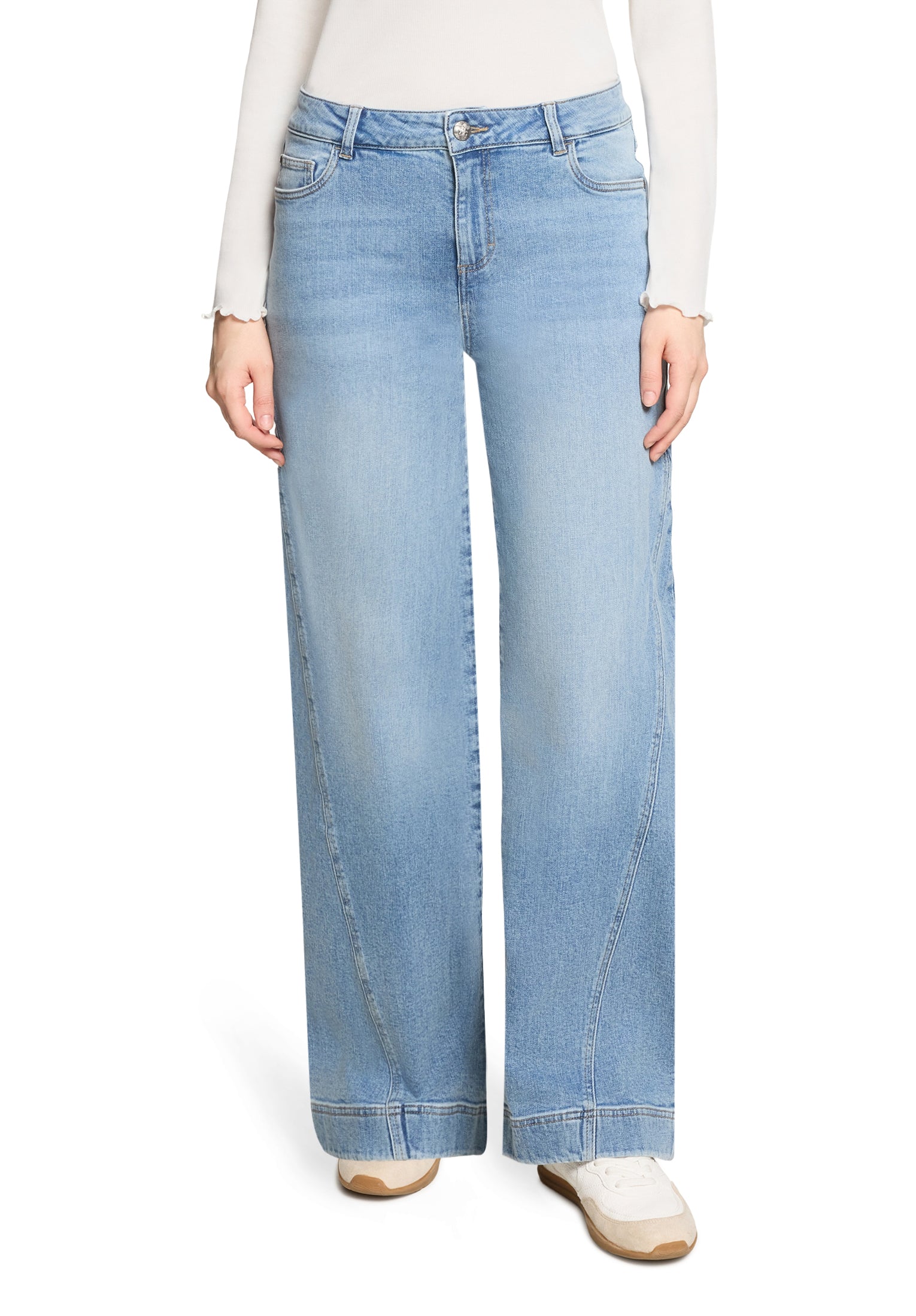 Cartoon Damen Jeans Middle Blue Den