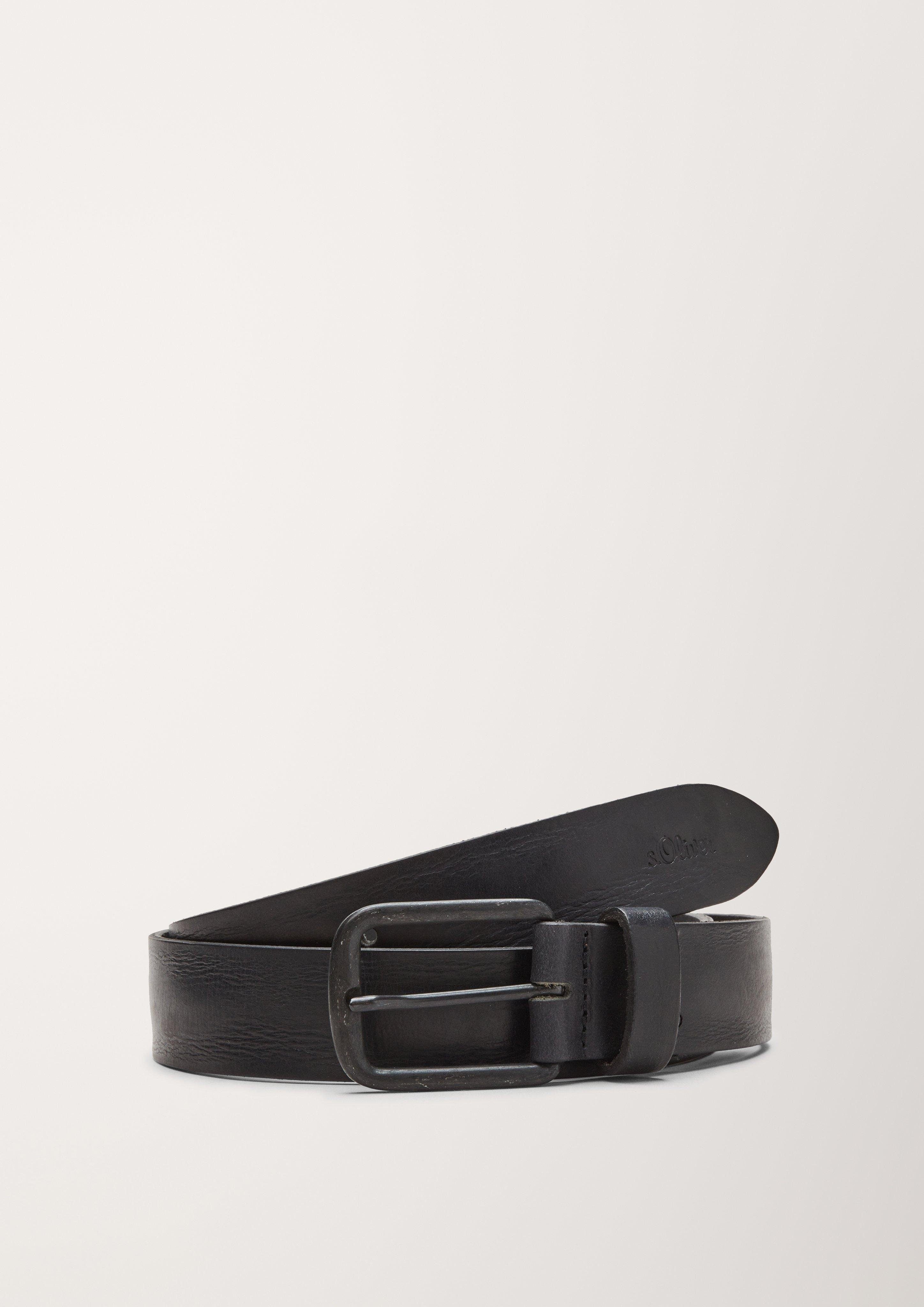 S. Oliver Herren Gürtel Grey/Black