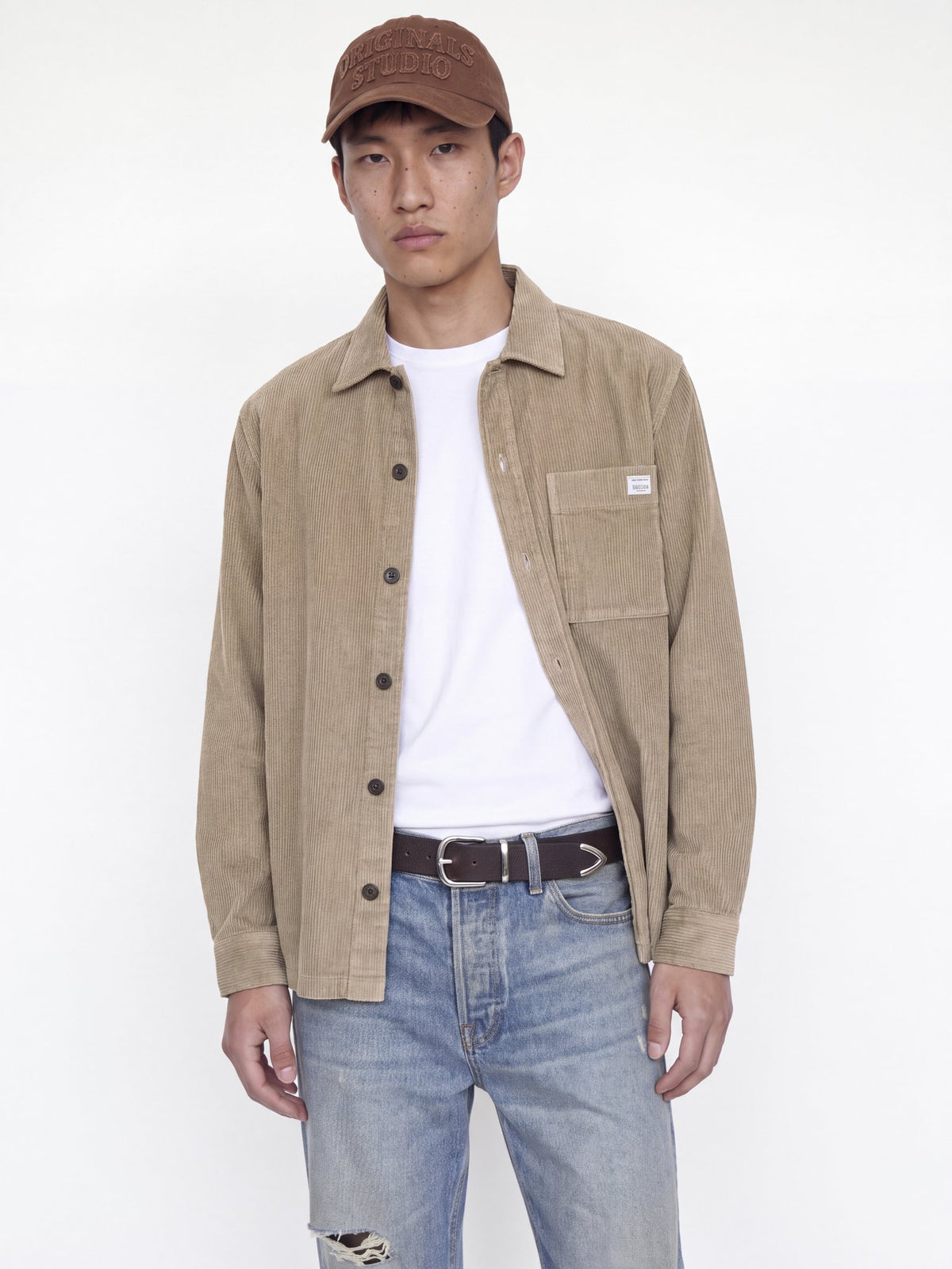 Jack & Jones Herren Hemden lang Crockery