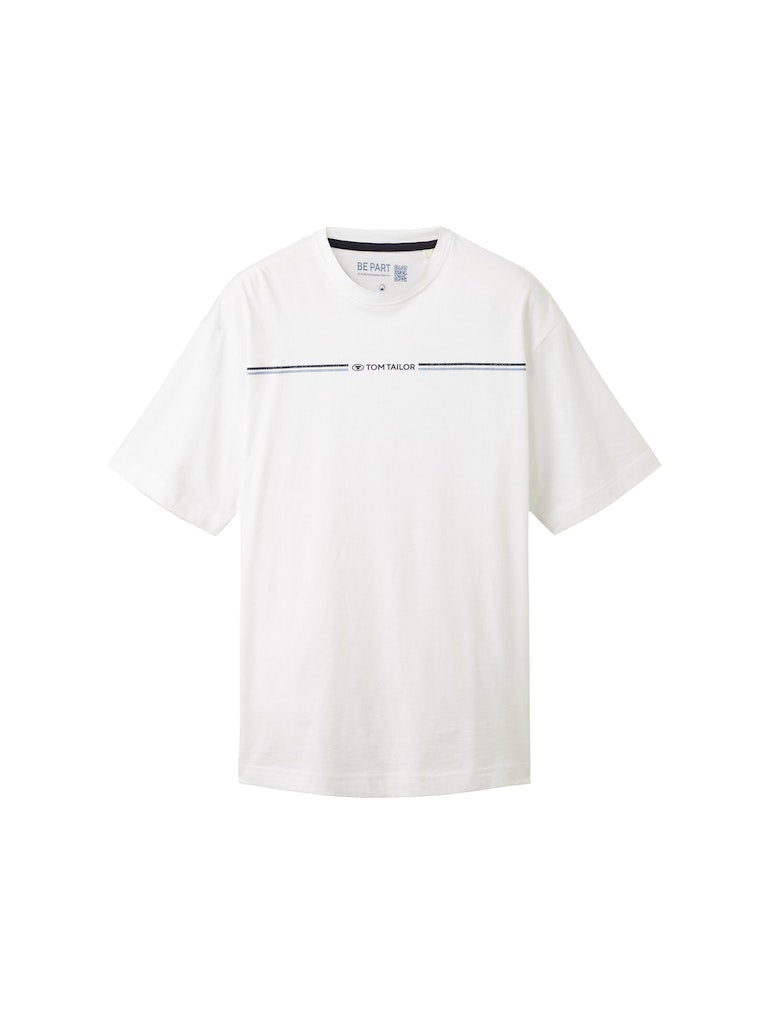 Tom Tailor Herren T-Shirts kurz White
