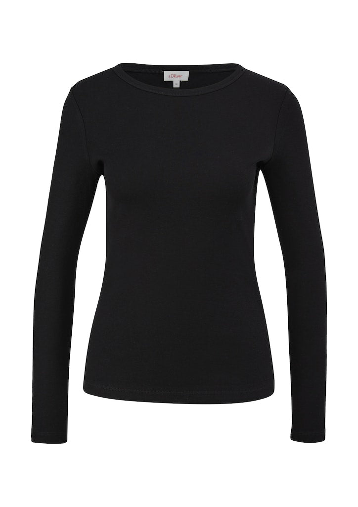 S. Oliver red Damen T-Shirts Grey/Black