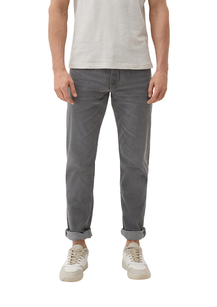 S. Oliver red Herren Jeans Grey/Black