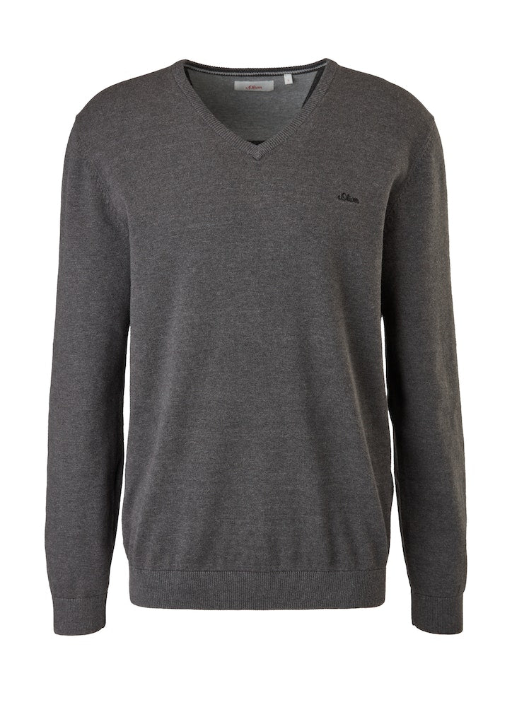 S. Oliver red Herren Pullover Black Mela