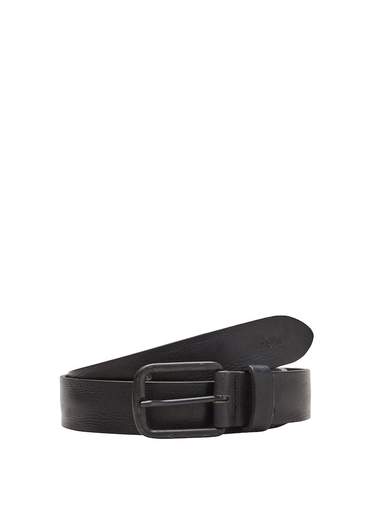 S. Oliver Herren Gürtel Grey/Black