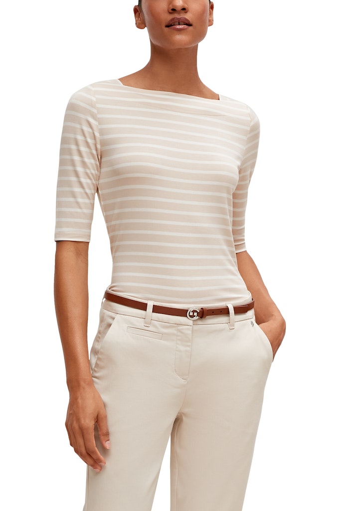 Comma Damen T-Shirts Brown