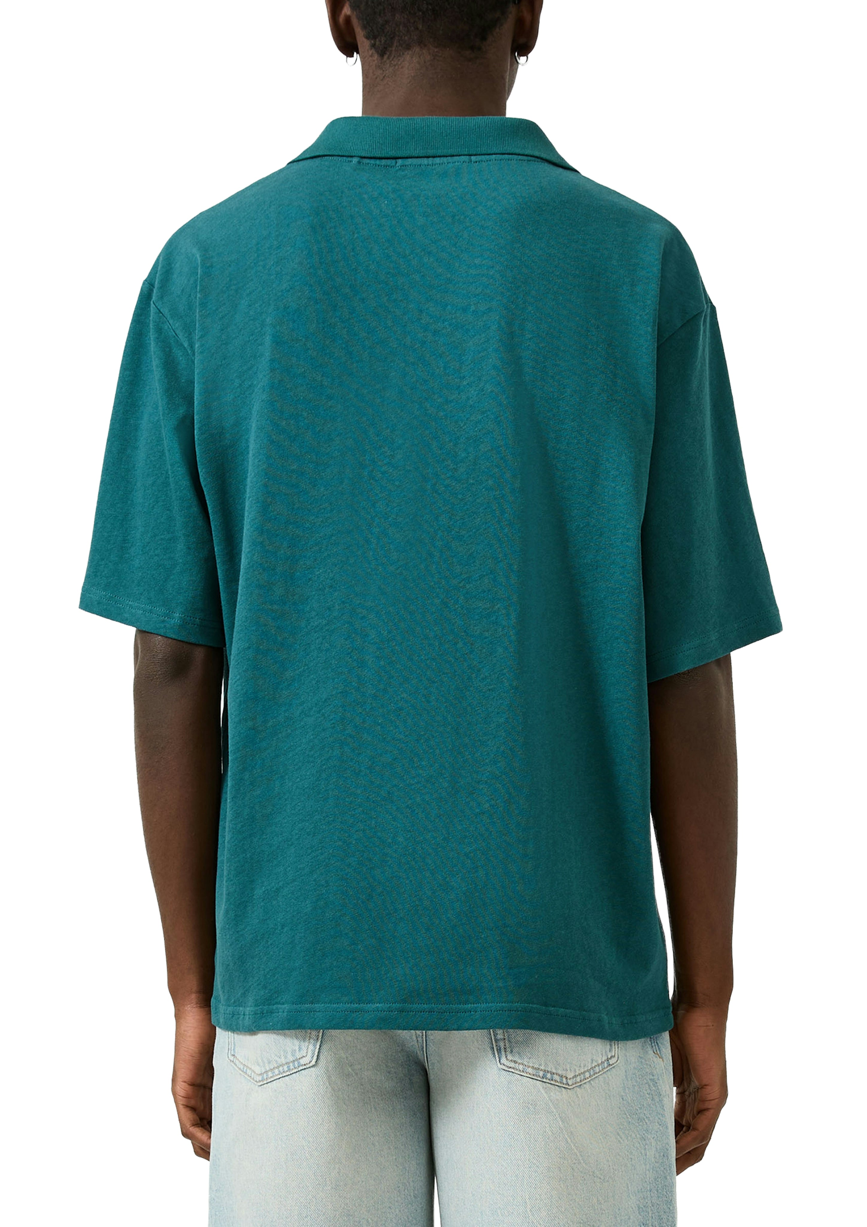 QS by S.Oliver Herren Polo-Shirts Blue Green