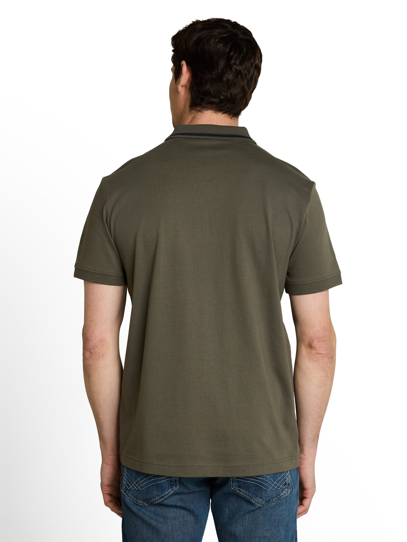 Tom Tailor Herren Polo-Shirts Deep Leaf Green