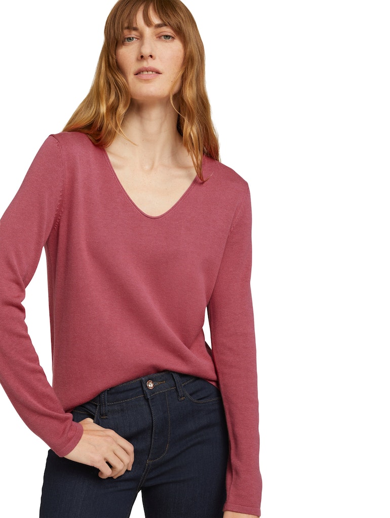 Tom Tailor Damen Sweatshirts Cozy Pink