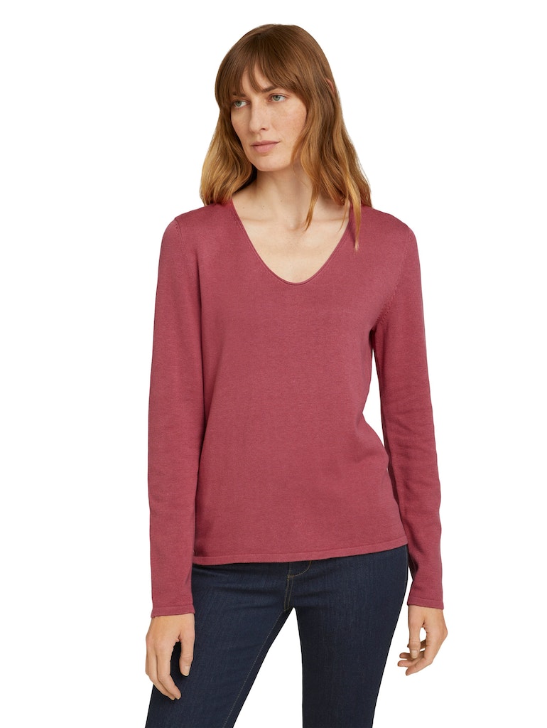 Tom Tailor Damen Sweatshirts Cozy Pink