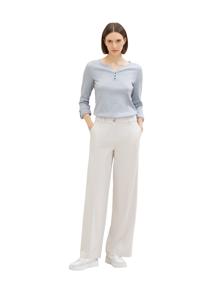 Tom Tailor Damen T-Shirts Offwhite Navy S