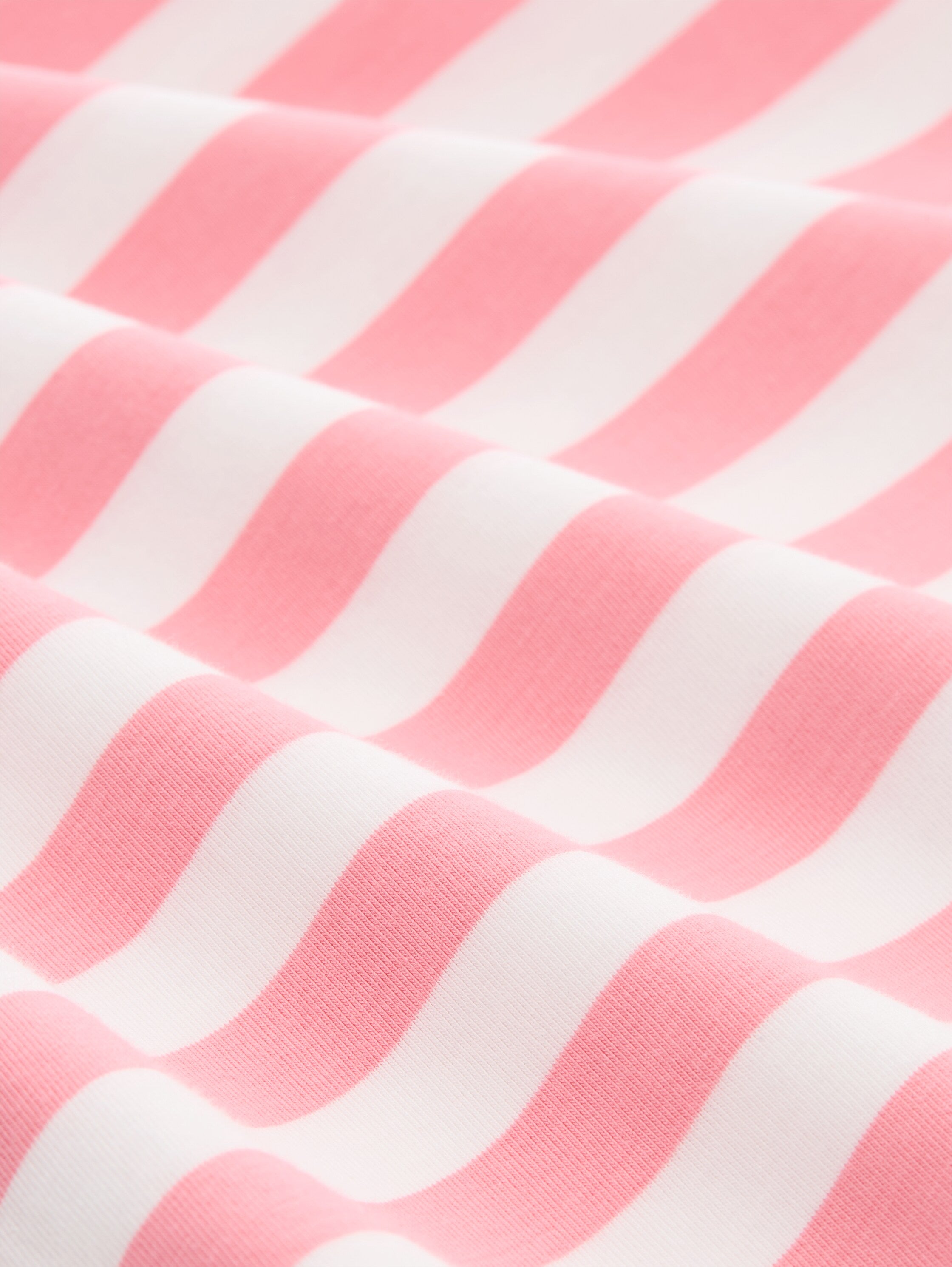 Tom Tailor Damen T-Shirts Pink White Stri