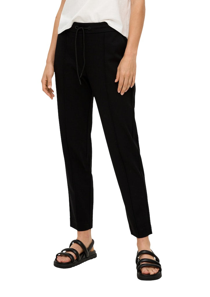S. Oliver red Damen Hosen Grey/Black