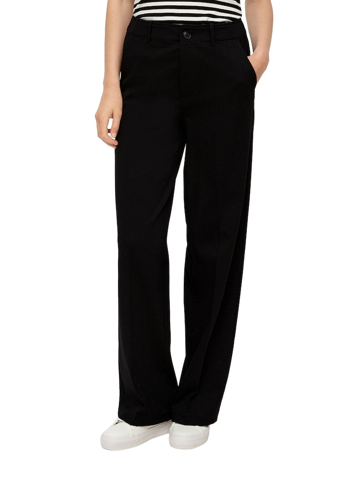 S. Oliver red Damen Hosen Grey/Black