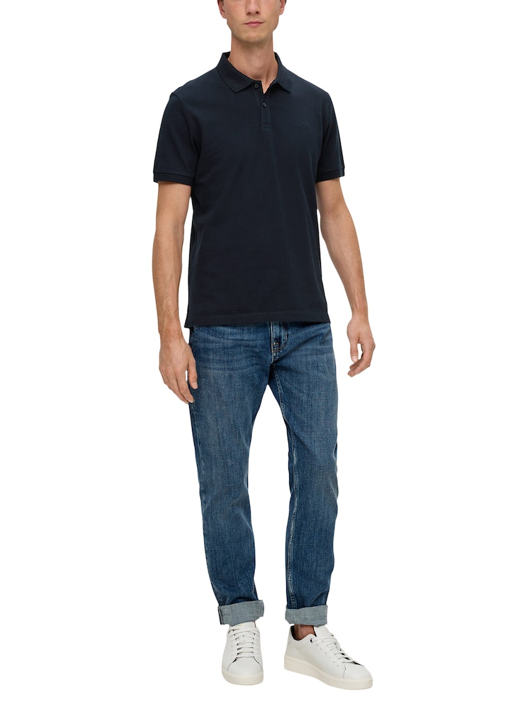 S. Oliver red Herren Polo-Shirts Blue
