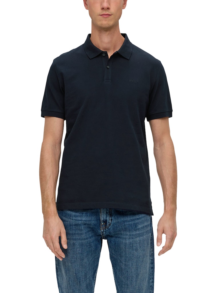S. Oliver red Herren Polo-Shirts Blue