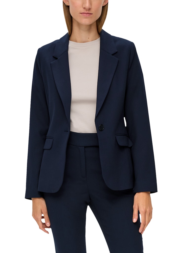 S. Oliver black Damen Blazer Blue