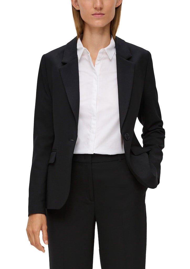 S. Oliver black Damen Blazer Grey/Black
